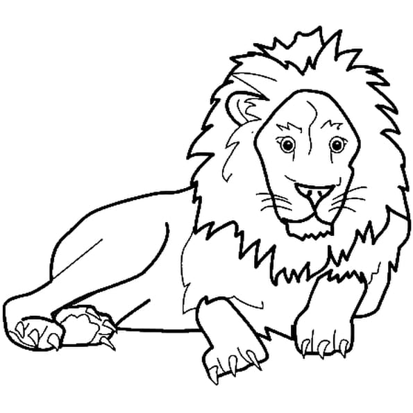 coloriage lions gratuit a imprimer - coloriage de lion a imprimer