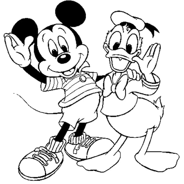 coloriage mickey en ligne - Coloriage DISNEY Mickey et Pluto Jedessine 