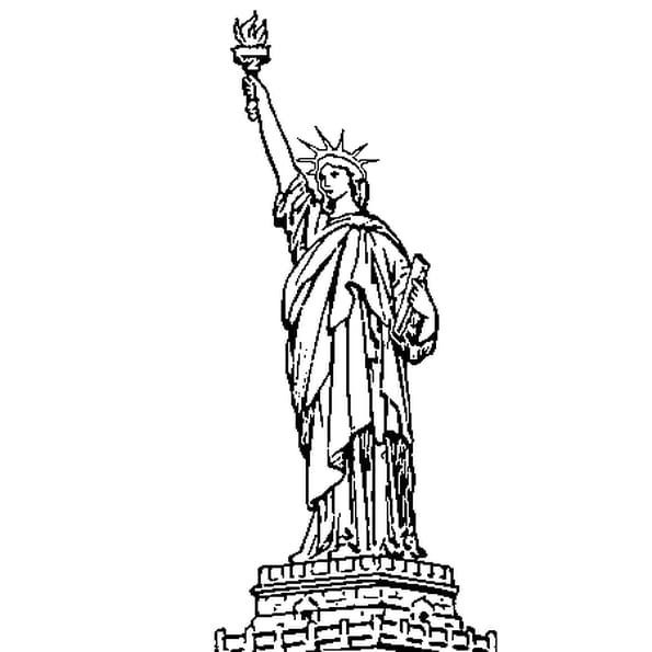 comment dessiner la statue de la liberté