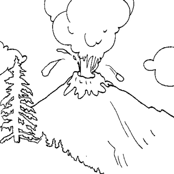 comment colorier un volcan